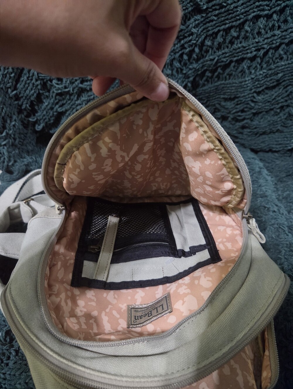 L.L. Bean Canvas Sling Backpack - Picture 4 of 10
